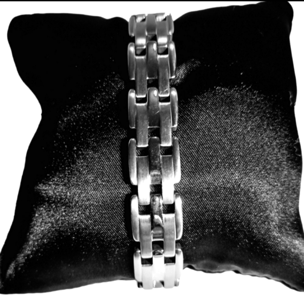 Blackjack Men's Link Stainless Steel Bracelet NWOT